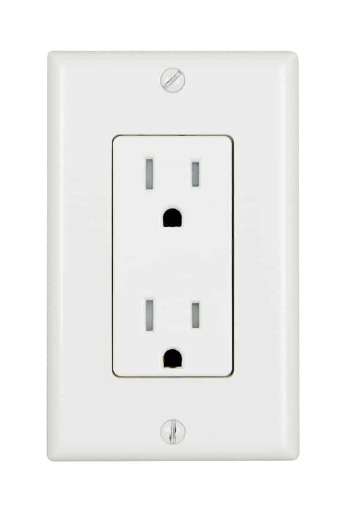 Tamper resistant outlet