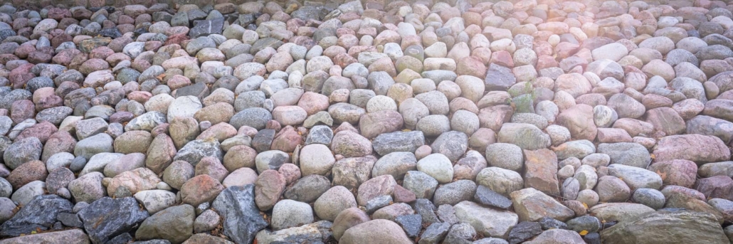 Landscaping rock ready to be delivered. 