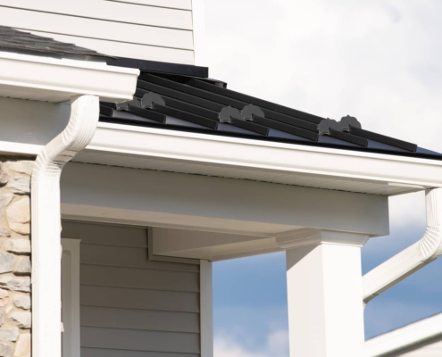 Downspouts can match your homes exterior color to blend into the curb appeal.