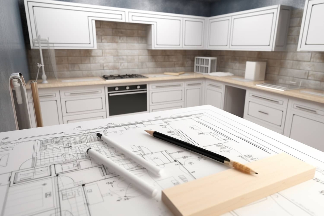 Planning how to build a kitchen island for the space