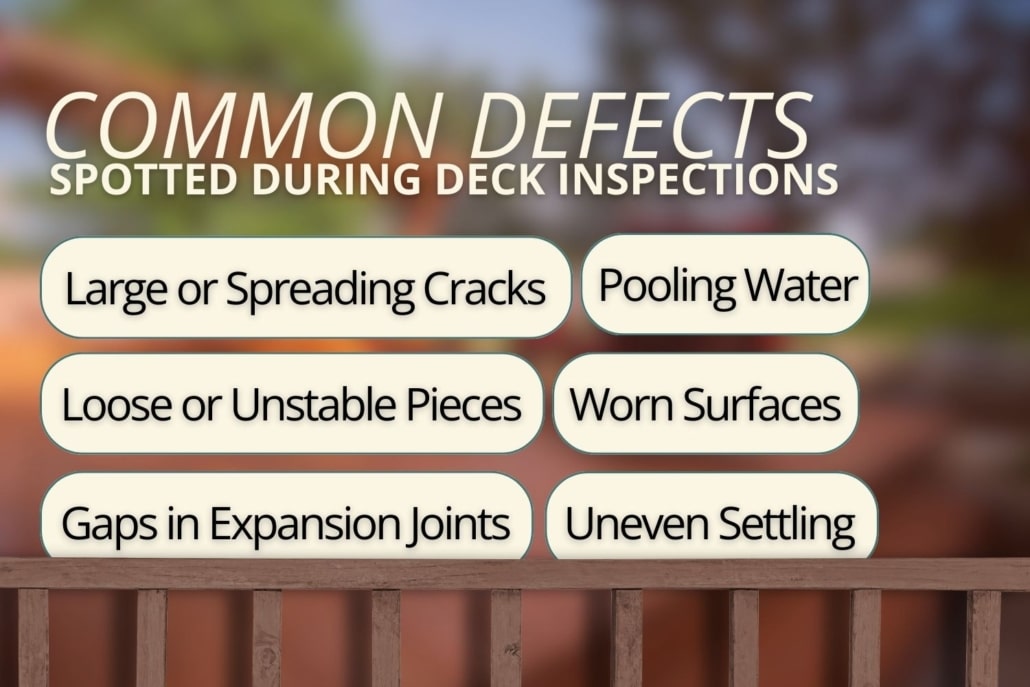deck inspection common defects