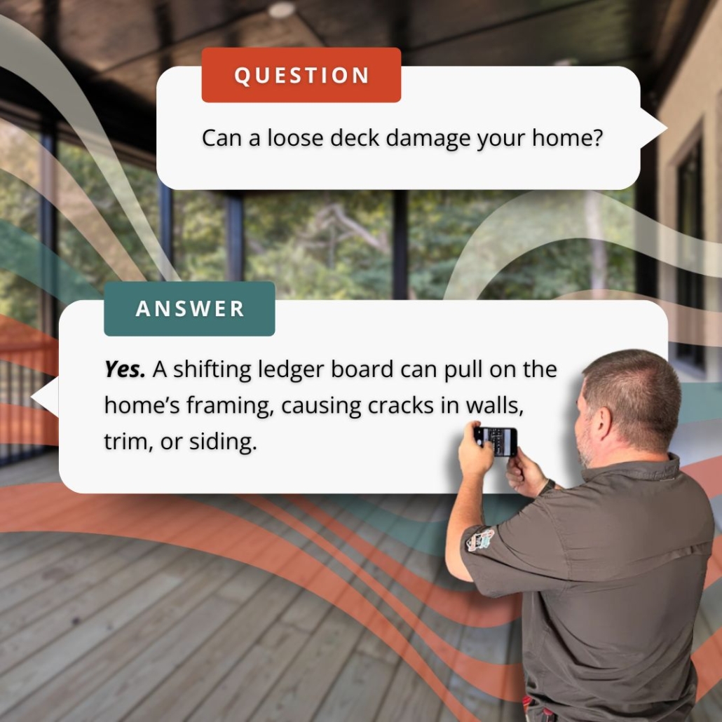 deck ledger board and structure importance