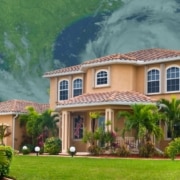 Exterior view of a Florida home with wind-resistant features, highlighting what is a wind mitigation inspection for homeowners.